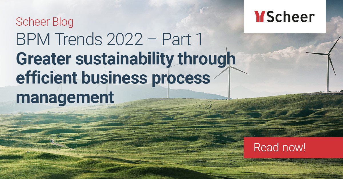 Greater sustainability through efficient business process management